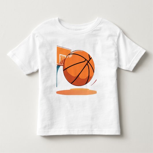 幼児素晴らしジャージーTシャツ – ビッグバスケットボール トドラーTシャツ (正面)