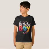 幼児誕生日ボーイティー – 1日から6日までのB日パーティー Tシャツ (正面フル)