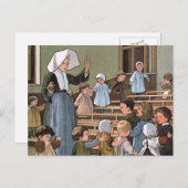 幼児遊戯 ヴィンテージイラスト ポストカード (正面/裏面)