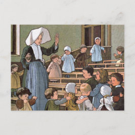 幼児遊戯 ヴィンテージイラスト ポストカード