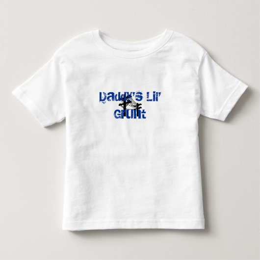 幼児青いお父さんのLilのうなり声Lineboy トドラーTシャツ (正面)