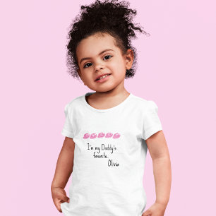 幼児2T - 5/6T基本Tシャツピンクキャンディフォント トドラーTシャツ