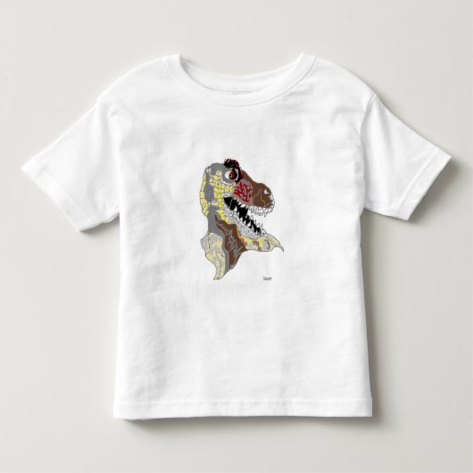 幼児 :  恐竜 トドラーTシャツ (正面)
