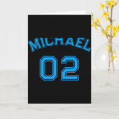 幼児 男の子 青 ネーム ジェージ ナンバー 半袖 コットン ト カード (黄色い花)