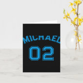 幼児 男の子 青 名前 ジェージ 番号 半袖 コットン ト カード (黄色い花)