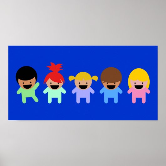 幼児–303904愛らしいカラフル漫画の幼児 ポスター (正面)