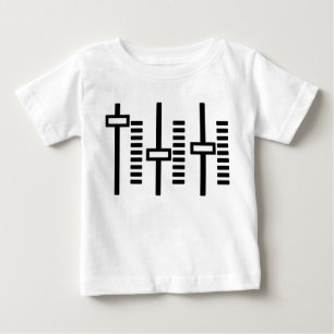 幼児DJのDJのベビーの家音楽容積のティー ベビーTシャツ