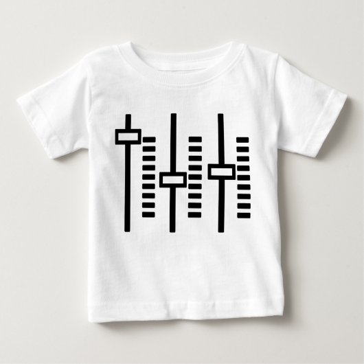 幼児DJのDJのベビーの家音楽容積のティー ベビーTシャツ (正面)