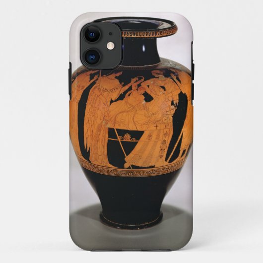幼児Heraを描写するアチックの赤姿のstamnos Case-Mate iPhoneケース (裏面)