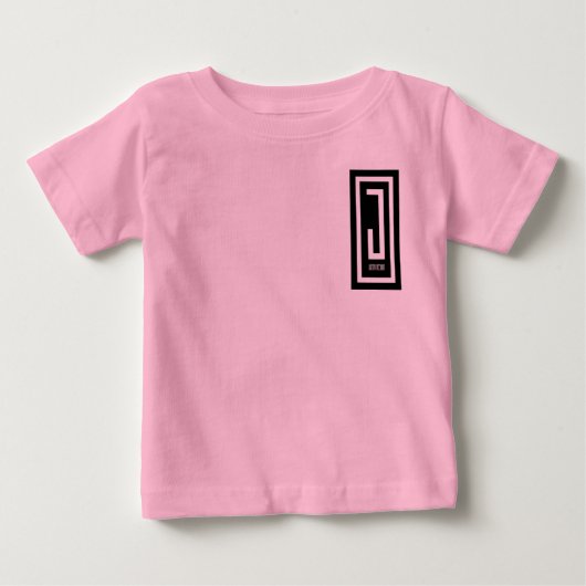幼児j衣服デザインロングスリーブティー ベビーTシャツ (正面)