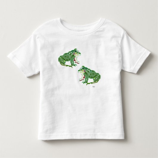 幼児Tシャツカエル トドラーTシャツ (正面)