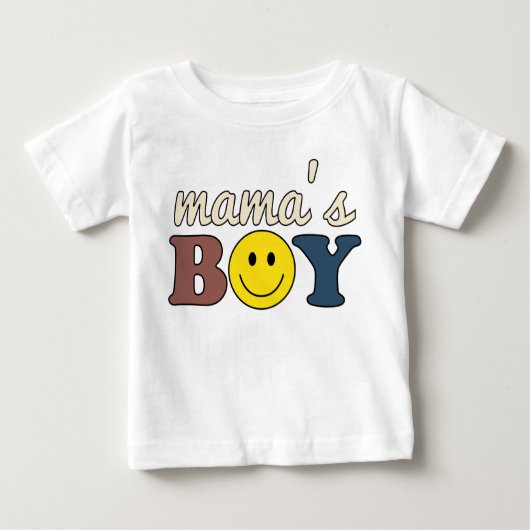 幼児Tシャツ ママの息子 シャツ 赤ちゃん男の子 (正面)