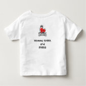 幼児Tシャツ：私の唯一の女王（白） トドラーTシャツ (裏面)