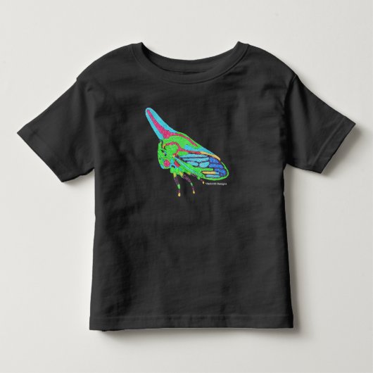 幼児Tシャツ（黒） - Oak Treehopper トドラーTシャツ (正面)