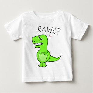 幼児Tレックスのワイシャツ ベビーTシャツ
