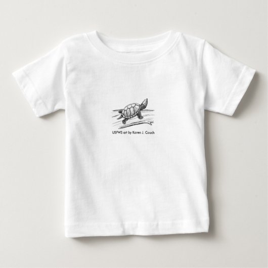 幼児T/Stinkpotのカメ ベビーTシャツ (正面)