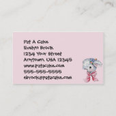 幼小児の衣服のヴィンテージの子ヒツジ 名刺 (裏面)