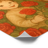 "幼少の花々：ローズガーデンの喜び" ポスター (角)