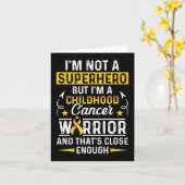 幼少期がんを克服した人はヒーローではないWarri カード (黄色い花)