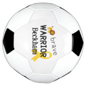 幼少期がん。勇敢な戦士。カスタムサッカーボール サッカーボール (回転)