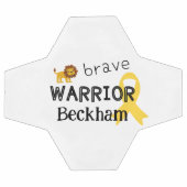 幼少期がん。勇敢な戦士。カスタムサッカーボール サッカーボール (フラット)