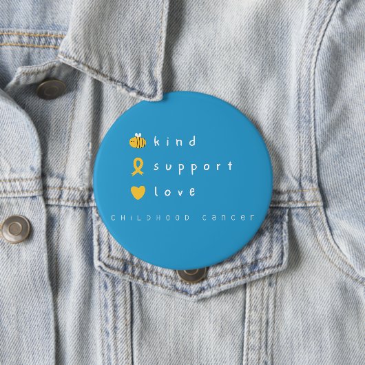 幼少期がん.be kind.support.love.ボタン 缶バッジ (インサイチュ)