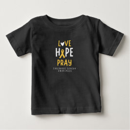 幼少期がん.love.hope.祈..ベビーTシャツ ベビーTシャツ