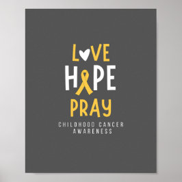 幼少期がん.love.hope.祈..ポスターとプリント ポスター