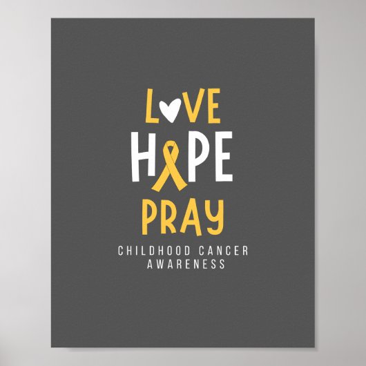 幼少期がん.love.hope.祈..ポスターとプリント ポスター (正面)
