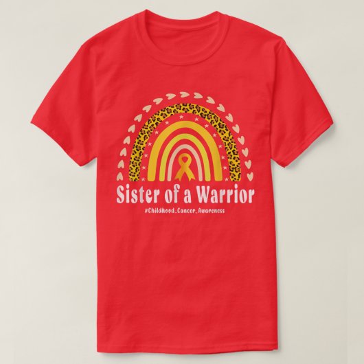 幼少期のがん認識度の戦士のエールの妹 Tシャツ (デザイン正面)