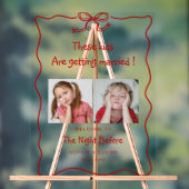 幼少期の写真の前の結婚夜 アクリルサイン (ニュートラル)