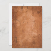 幼少期の写真ヴィンテージ木材の日付を保存 セーブザデート (裏面)