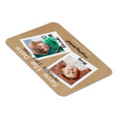 幼少期の写真素朴クラフト日付を保存Boho マグネット (右側)