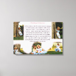 幼少期の思い出感動的 キャンバスプリント