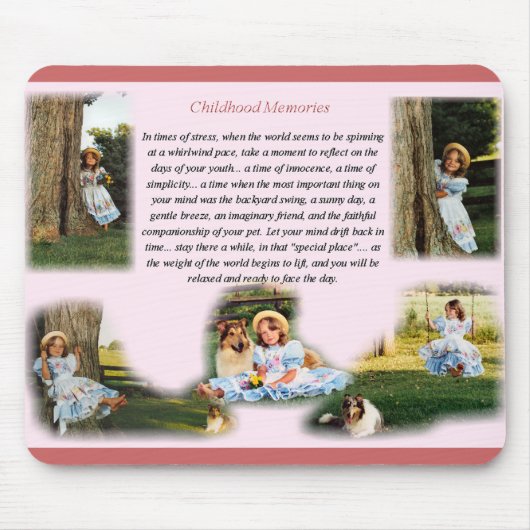 幼少期の思い出感動的 マウスパッド (正面)