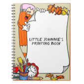 幼少期の第一印刷本 ノートブック (正面)
