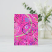 幼少期の記憶 アブストラクトアート ポストカード (スタンド正面)