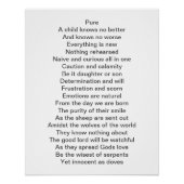 幼少期の詩 ポスター (正面)