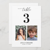 幼少期写真写真とQrコード5x7結婚s 招待状 (正面/裏面)