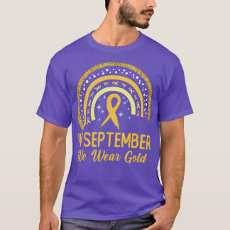 幼少期認識度9月We衣服金ゴールド雨 Tシャツ
