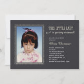 幼年期の写真のブライダルシャワー招待状 招待状 (正面)