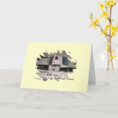 幼年期の友人の俳句の芸術の挨拶状 カード (黄色い花)