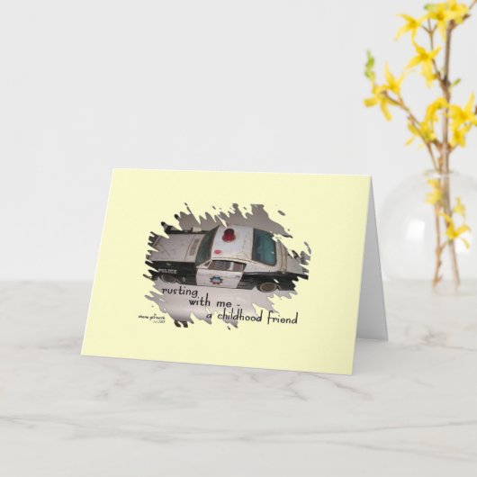 幼年期の友人の俳句の芸術の挨拶状 カード (黄色い花)