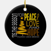 幼年期の蟹座のクリスマス1のオーナメント セラミックオーナメント (裏面)