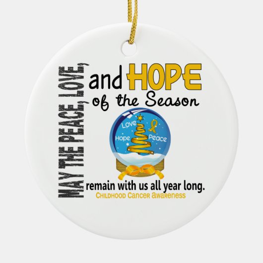 幼年期の蟹座のクリスマス3匹の雪の地球のオーナメント セラミックオーナメント (正面)