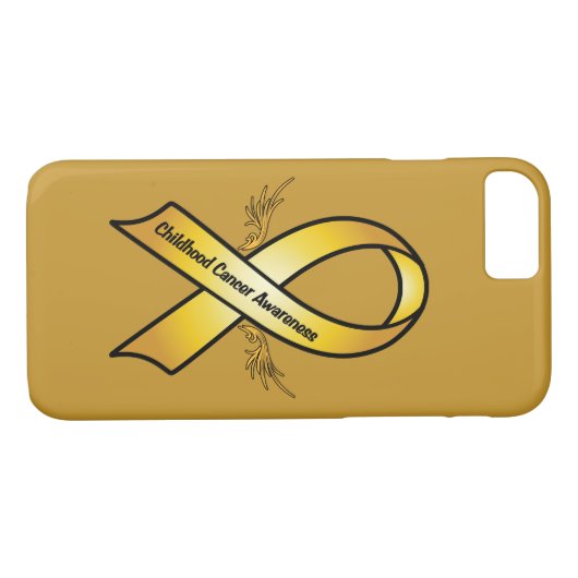 幼年期の蟹座の認識度のリボン Case-Mate iPhoneケース (裏面(横))