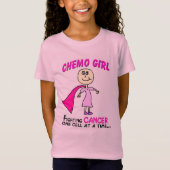 幼年期の蟹座のChemoの女の子のワイシャツ Tシャツ (正面)