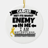 幼年期の蟹座は私の最も悪い敵に会いました セラミックオーナメント (正面)