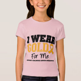 幼年期の蟹座私は私のための金ゴールドのリボンを身に着けています Tシャツ