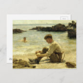 幼年期のT.E.ローレンス ポストカード (正面/裏面)